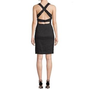 NWT Club Monaco Amabel Black‎ Mini Dress Size 2 $249 Cocktail Classic Luxury